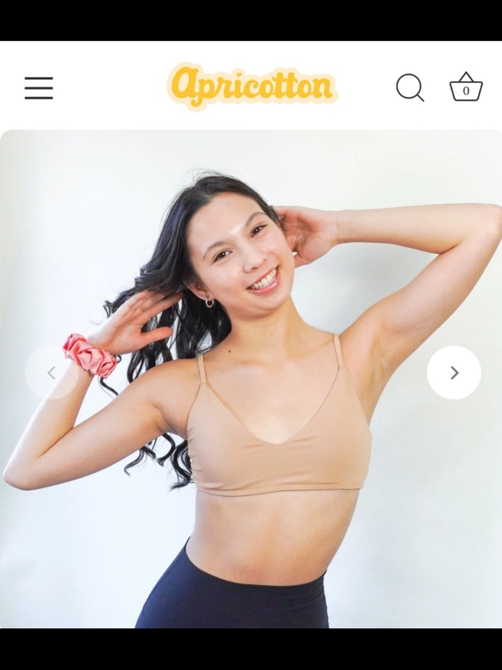 APRICOTTON Viral Milk Tea Bra (3) And Perfect Sports Bra (1)